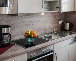 Küchenzeile im Business Apartment Franken